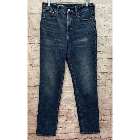 J. Crew Womens Full Length Classic Straight Jeans Size 27 Medium Wash Denim - Picture 1 of 5